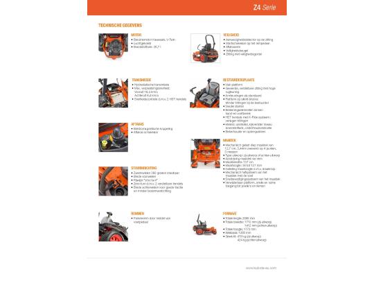 Kubota Zero-turnmaaier Kubota Z4-541